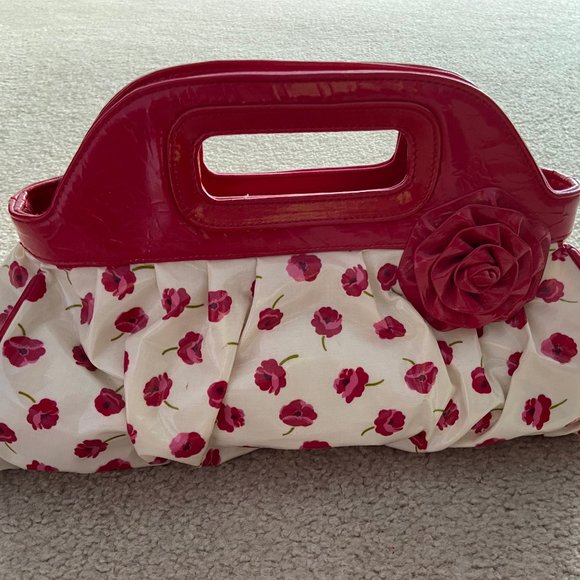 Vintage Vera Bradley Flower patterned leather bag - Picture 1 of 5